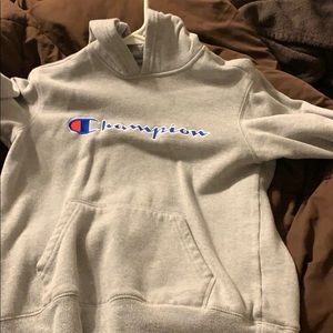 Boys medium champion hooded sweatshirt
